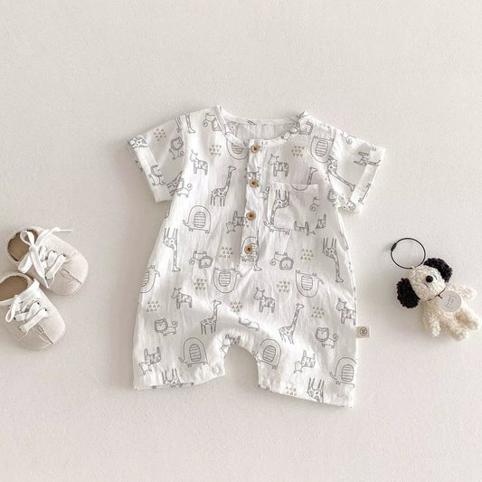PlayPatch – Cartoon Cotton Romper for Babies